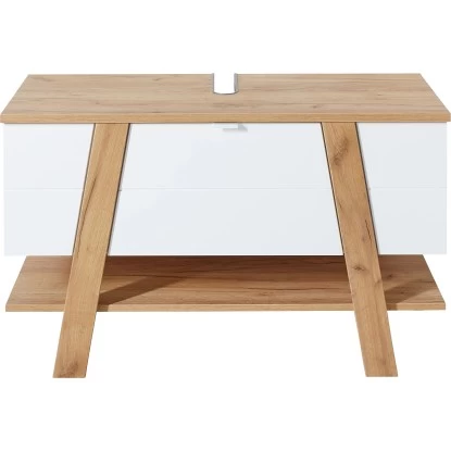 Germania Waschbeckenunterschrank Novolino 8160 Weiß-Eiche 67 Cm X 111 Cm 4 Germania Waschbeckenunterschrank Novolino 8160 Weiß-Eiche 67 Cm X 111 Cm – Bild 2