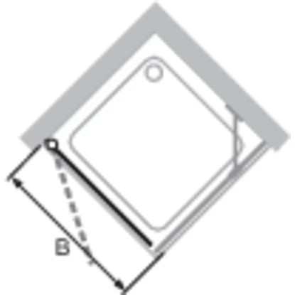 Hüppe 4-Eck-Schwingtür Design Pure BxH: 80 Cm X 190 Cm Silber Matt 8 Hüppe 4-Eck-Schwingtür Design Pure BxH: 80 Cm X 190 Cm Silber Matt – Bild 6