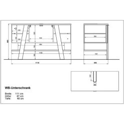 Germania Waschbeckenunterschrank Novolino 8160 Weiß-Eiche 67 Cm X 111 Cm 13 Germania Waschbeckenunterschrank Novolino 8160 Weiß-Eiche 67 Cm X 111 Cm -Badezimmerbedarf Geschäft 05949816008 11029600 VM 01