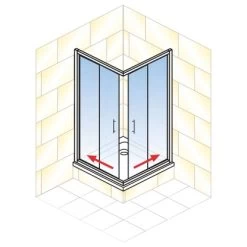 Schulte ExpressPlus Eckeinstieg Variabel Sunny 80-90 X 80-90 X 180 Cm 4-teilig 9 Schulte ExpressPlus Eckeinstieg Variabel Sunny 80-90 X 80-90 X 180 Cm 4-teilig -Badezimmerbedarf Geschäft 060991064708 2053 064708 5