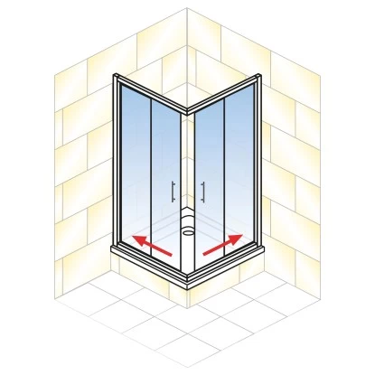 Schulte ExpressPlus Eckeinstieg Variabel Sunny 80-90 X 80-90 X 180 Cm 4-teilig 5 Schulte ExpressPlus Eckeinstieg Variabel Sunny 80-90 X 80-90 X 180 Cm 4-teilig – Bild 3