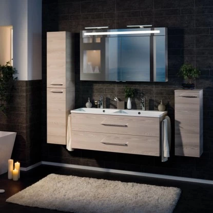 Fackelmann Doppel-Waschtisch B.clever 120 Cm Esche Mit Softclose-System 8 Fackelmann Doppel-Waschtisch B.clever 120 Cm Esche Mit Softclose-System – Bild 6