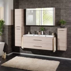 Fackelmann Doppel-Waschtisch B.clever 120 Cm Esche Mit Softclose-System 14 Fackelmann Doppel-Waschtisch B.clever 120 Cm Esche Mit Softclose-System -Badezimmerbedarf Geschäft 145613 3254 10