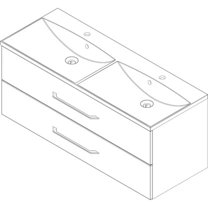 Fackelmann Doppel-Waschtisch B.clever 120 Cm Esche Mit Softclose-System 11 Fackelmann Doppel-Waschtisch B.clever 120 Cm Esche Mit Softclose-System – Bild 9