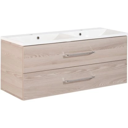 Fackelmann Doppel-Waschtisch B.clever 120 Cm Esche Mit Softclose-System 3 Fackelmann Doppel-Waschtisch B.clever 120 Cm Esche Mit Softclose-System