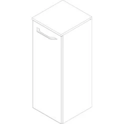 Fackelmann Unterschrank B.clever 30,5 Cm Weiß -Badezimmerbedarf Geschäft 145617 3254 3