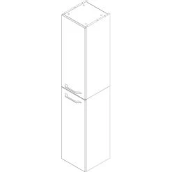 Fackelmann Hochschrank B.clever 30 Cm Alaska Esche -Badezimmerbedarf Geschäft 145626 3254 7