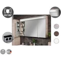 Fackelmann Spiegelschrank B.clever 90 Cm X 71 Cm X 16 Cm Weiß Matt