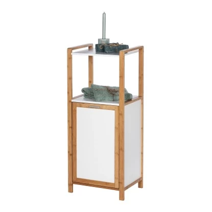 Wenko Regal Finja Bambus Mit Wäschebox 30 L Bambus 40 X 95 X 30 Cm Braun 10 Wenko Regal Finja Bambus Mit Wäschebox 30 L Bambus 40 X 95 X 30 Cm Braun – Bild 8