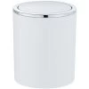 Wenko Mülleimer Mit Schwingdeckel Inca 2 L Weiß -Badezimmerbedarf Geschäft 23930100 4008838276099 01