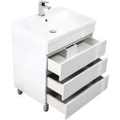 Posseik Stand-Waschplatz 70 Cm Amilia Weiß Hochglanz -Badezimmerbedarf Geschäft 242132 4873 6