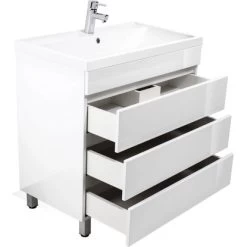 Posseik Stand-Waschplatz 80 Cm Amilia Weiß Hochglanz -Badezimmerbedarf Geschäft 242139 4873 5