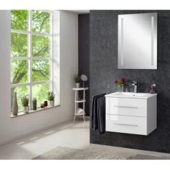 Fackelmann Waschplatz 60 Cm B.perfekt Weiß 12 Fackelmann Waschplatz 60 Cm B.perfekt Weiß -Badezimmerbedarf Geschäft 245463 3254 3