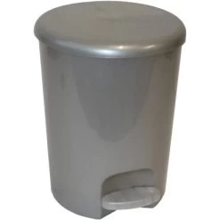 Bürstenmann Treteimer 5 L Silber