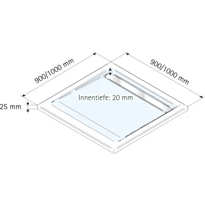Schulte ExpressPlus Duschwanne Mit Rinne Chromoptik Extraflach 100 X 100 Cm 4 Schulte ExpressPlus Duschwanne Mit Rinne Chromoptik Extraflach 100 X 100 Cm – Bild 2