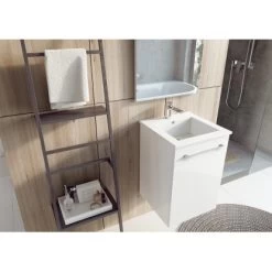 Maximus Waschbeckenunterschrank Cheese40 Cm Weiß Mit 1 Tür 5 Maximus Waschbeckenunterschrank Cheese40 Cm Weiß Mit 1 Tür -Badezimmerbedarf Geschäft 323 4807 cheese 40 qubo 2