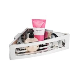 Wenko Power-Loc Eckablage Bralia Kunststoff (ABS) 35 X 8,5 X 20 Cm Chrom -Badezimmerbedarf Geschäft 33771 sb freisteller de 01