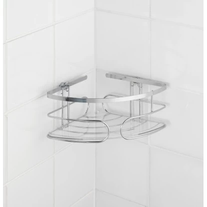 Wenko Eckablage Premium 26,5 Cm X 10 Cm Edelstahl 4 Wenko Eckablage Premium 26,5 Cm X 10 Cm Edelstahl – Bild 2