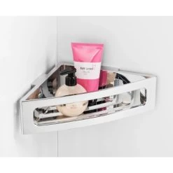 Wenko Power-Loc Eckablage Bralia Kunststoff (ABS) 35 X 8,5 X 20 Cm Chrom