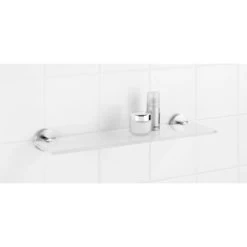 Wenko Glas Wandablage Bosio Edelstahl -Badezimmerbedarf Geschäft 3850492 1068 19623100 1