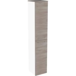 Fackelmann Hochschrank 30,5 Cm Lima Steinesche-Weiß 2-türig