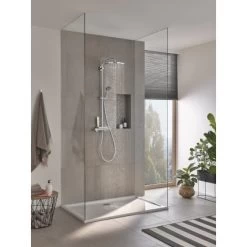 Grohe QuickFix Duschsystem Vitalio 310 Mit Thermostatbatterie Für Die Wandmont. -Badezimmerbedarf Geschäft 4005176647659 26401001 4