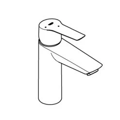 Grohe QuickFix Einhand-Waschtischbatterie Start M-Size Schwarz 10 Grohe QuickFix Einhand-Waschtischbatterie Start M-Size Schwarz -Badezimmerbedarf Geschäft 4005176782039 4520 AI 01