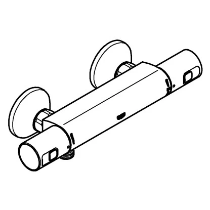 Grohe QuickFix Thermostat-Brausebatterie Precision Start Schwarz 5 Grohe QuickFix Thermostat-Brausebatterie Precision Start Schwarz – Bild 3