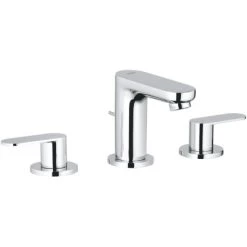 Grohe 3-Loch-Waschtischbatterie Eurosmart Cosmopolitan Chrom