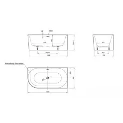 Ottofond Badewanne Mince Corner XS Links 155 Cm X 80 Cm Weiß 11 Ottofond Badewanne Mince Corner XS Links 155 Cm X 80 Cm Weiß -Badezimmerbedarf Geschäft 4005489137021 3209 S 04