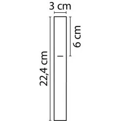 AquaSu Stab-Handbrause Tava Mit 1 Strahlart Chrom -Badezimmerbedarf Geschäft 4006596721783 721783 47