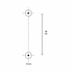Baliv Brausestange DST-50.01, 58 Cm Verchromt -Badezimmerbedarf Geschäft 4007873312373 WEB01 260521