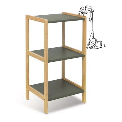 Baliv Moss Green Trend Badregal BM-6650 80 Cm X 40 Cm X 35 Cm MDF Grün 4 Baliv Moss Green Trend Badregal BM-6650 80 Cm X 40 Cm X 35 Cm MDF Grün – Bild 2