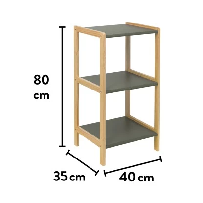 Baliv Moss Green Trend Badregal BM-6650 80 Cm X 40 Cm X 35 Cm MDF Grün 5 Baliv Moss Green Trend Badregal BM-6650 80 Cm X 40 Cm X 35 Cm MDF Grün – Bild 3