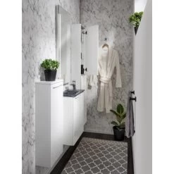 Fackelmann Hochschrank Slim Luna 30 Cm Weiß Hochglanz 9 Fackelmann Hochschrank Slim Luna 30 Cm Weiß Hochglanz -Badezimmerbedarf Geschäft 4008033823517 3254 04