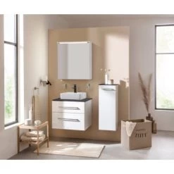 Fackelmann Spiegelschrank Oxford 60,2 Cm Weiß -Badezimmerbedarf Geschäft 4008033833820 3254 04