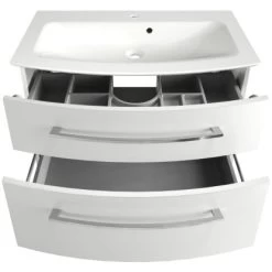 Fackelmann Badmöbel-Set B.Style 2-tlg. 83,2 Cm Weiß/Weiß 7 Fackelmann Badmöbel-Set B.Style 2-tlg. 83,2 Cm Weiß/Weiß -Badezimmerbedarf Geschäft 4008033844130 3254 02