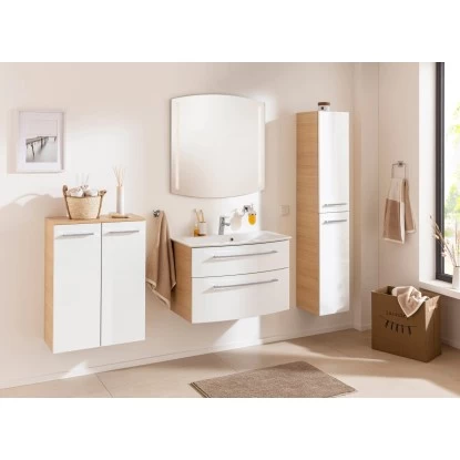 Fackelmann Hochschrank Rechts B.Style 30 Cm Sandeiche/Weiß 5 Fackelmann Hochschrank Rechts B.Style 30 Cm Sandeiche/Weiß – Bild 3