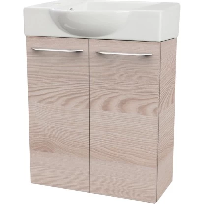 Fackelmann Waschbeckenunterschrank SBC 55 Cm Alaska Esche 4 Fackelmann Waschbeckenunterschrank SBC 55 Cm Alaska Esche – Bild 2