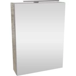 Fackelmann Spiegelschrank SBC 50 Cm Nature Oak Rechts