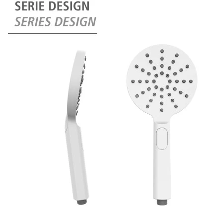 Wenko Duschkopf Design Kunststoff (ABS) 12 X 12 Cm Weiß 6 Wenko Duschkopf Design Kunststoff (ABS) 12 X 12 Cm Weiß – Bild 4