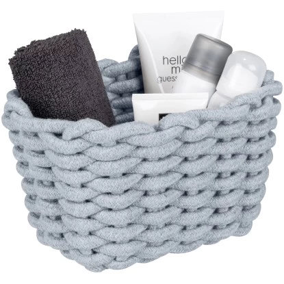 Wenko Aufbewahrungskorb Tia S Grauaus Gestrickter Baumwollschnur 17 Wenko Aufbewahrungskorb Tia S Grauaus Gestrickter Baumwollschnur – Bild 15