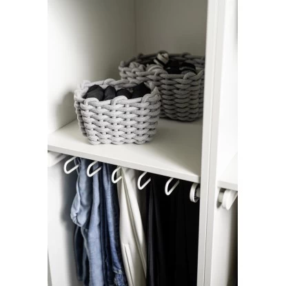 Wenko Aufbewahrungskorb Tia S Grauaus Gestrickter Baumwollschnur 18 Wenko Aufbewahrungskorb Tia S Grauaus Gestrickter Baumwollschnur – Bild 16