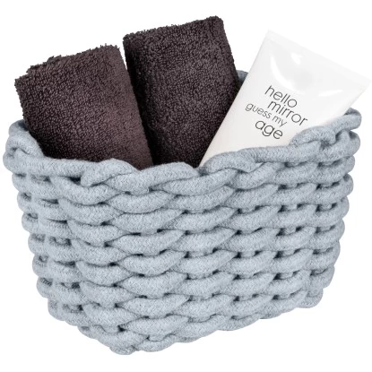 Wenko Aufbewahrungskorb Tia S Grauaus Gestrickter Baumwollschnur 8 Wenko Aufbewahrungskorb Tia S Grauaus Gestrickter Baumwollschnur – Bild 6