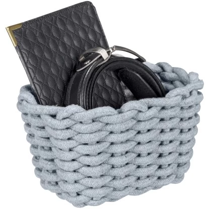 Wenko Aufbewahrungskorb Tia S Grauaus Gestrickter Baumwollschnur 10 Wenko Aufbewahrungskorb Tia S Grauaus Gestrickter Baumwollschnur – Bild 8