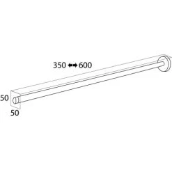 Tiger Teleskop-Handtuchhalter Boston Edelstahl Schwarz -Badezimmerbedarf Geschäft 4008913042427 4621 8