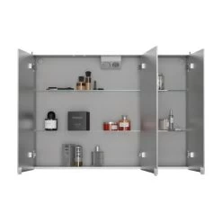 Spiegelschrank Dekor Alu III Aluminium -Badezimmerbedarf Geschäft 4013251006314 3707 3