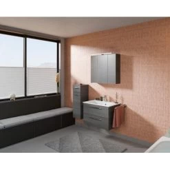 Pelipal Highboard 30 Cm Trentino Graphit Struktur 11 Pelipal Highboard 30 Cm Trentino Graphit Struktur -Badezimmerbedarf Geschäft 4017026086389 2467 03