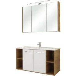 Pelipal Badmöbel-Set Quickset 362 Weiß Glanz 101 Cm -Badezimmerbedarf Geschäft 4017026117793 2467