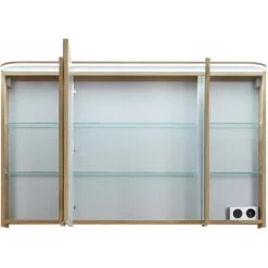 Pelipal Spiegelschrank Quantum 05 Riviera Eiche Quer NB 120 Cm -Badezimmerbedarf Geschäft 4017026145628 2467 2